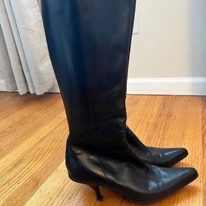 Prada Kitten Heel Boots Size 38